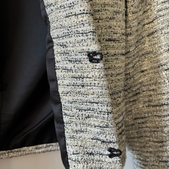ALICE + OLIVIA - Metallic Tweed Blazer/Jacket - XS- Made in NY City - Picture 9 of 15